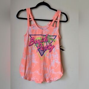 No Boundaries.Women's Junior's Soft Cut Out Strap Tank Top Size (S) 3-5 NWT